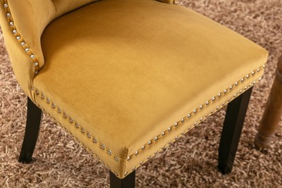 Nikki Collection Modern Velvet Upholstered Dining Chair