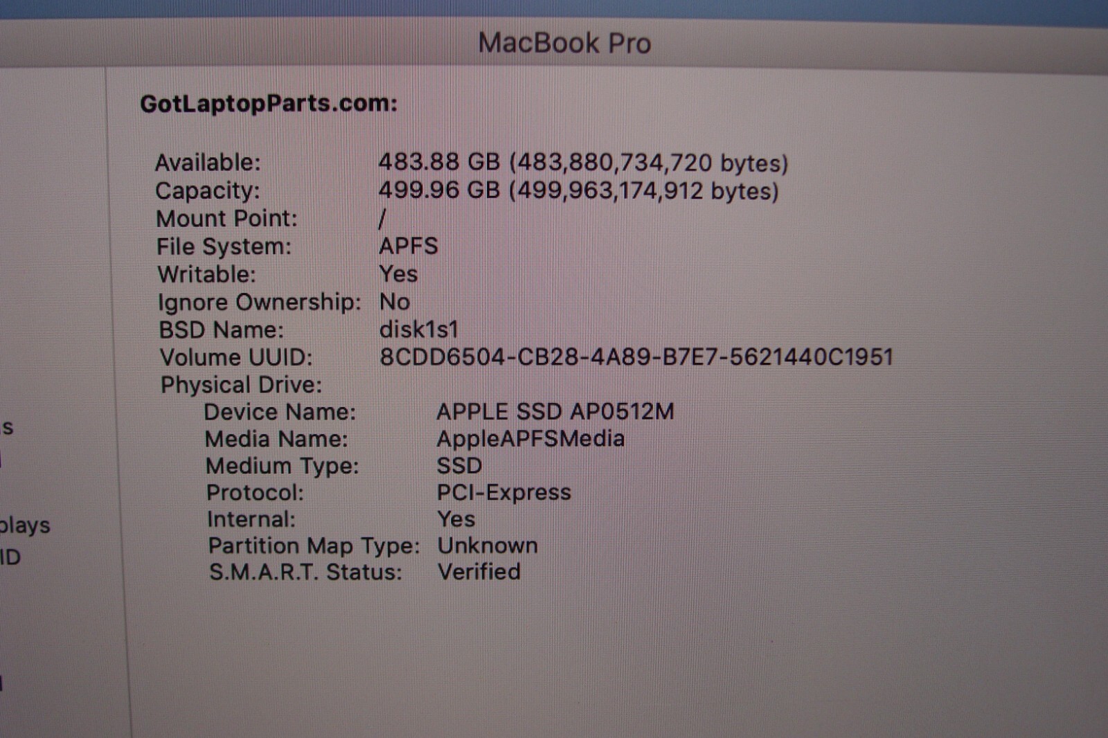 Apple MacBook Pro 13" (2018) i5-8259U 2.3GHz 8GB RAM 512GB SSD - Thumbnail 23