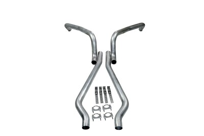 Chevy II Nova 62 63 64 65 66 67 2.5'' Mandrel Header back Dual Exhaust Pipe Kit