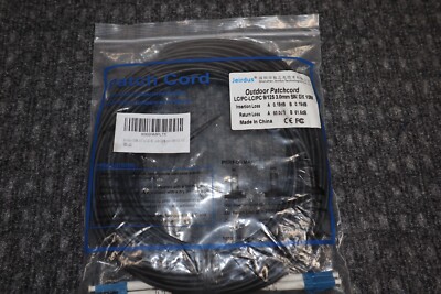 Jeirdus 49' LC to LC Outdoor Patchcord Armored Simplex 3.0m SM Fiber Optic Cable