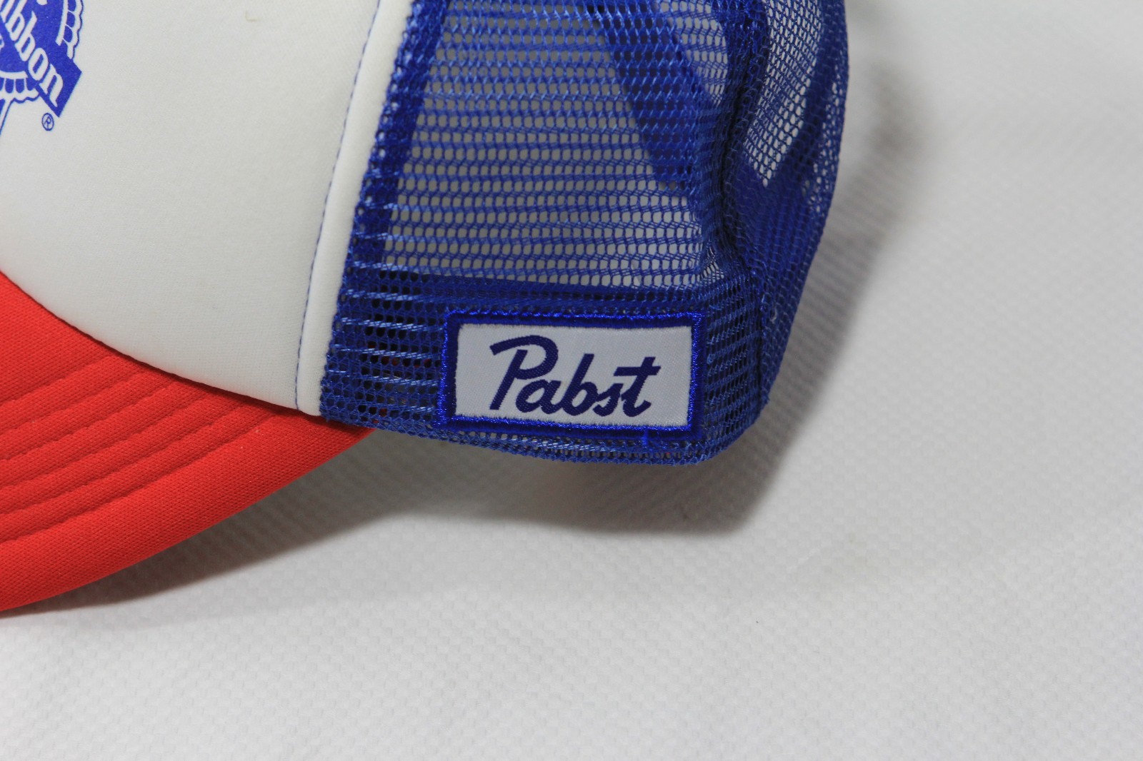 New PBR Pabst Blue Ribbon Beer Mesh Foam Vintage Trucker Style Logo Hat Iconic