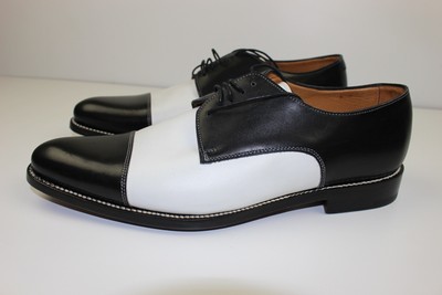 bergdorf goodman leather black & white spectators-11 us-made by