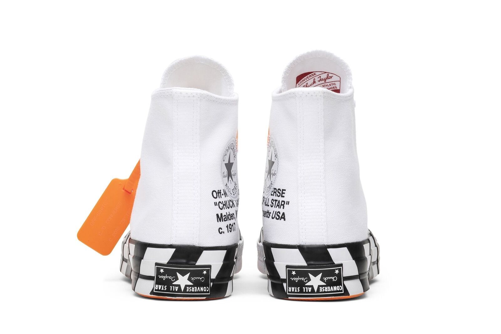 Pre-owned Converse Off-white X Chuck 70 'white' 163862c In White/black