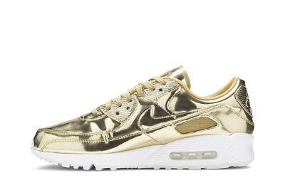 Pre-owned Nike Wmns Air Max 90 'metallic Pack - Gold' Cq6639-700