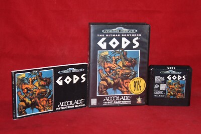 Gods - The Bitmap Brothers (Sega Mega Drive, 1992) Authentic Game Cartridge, CIB