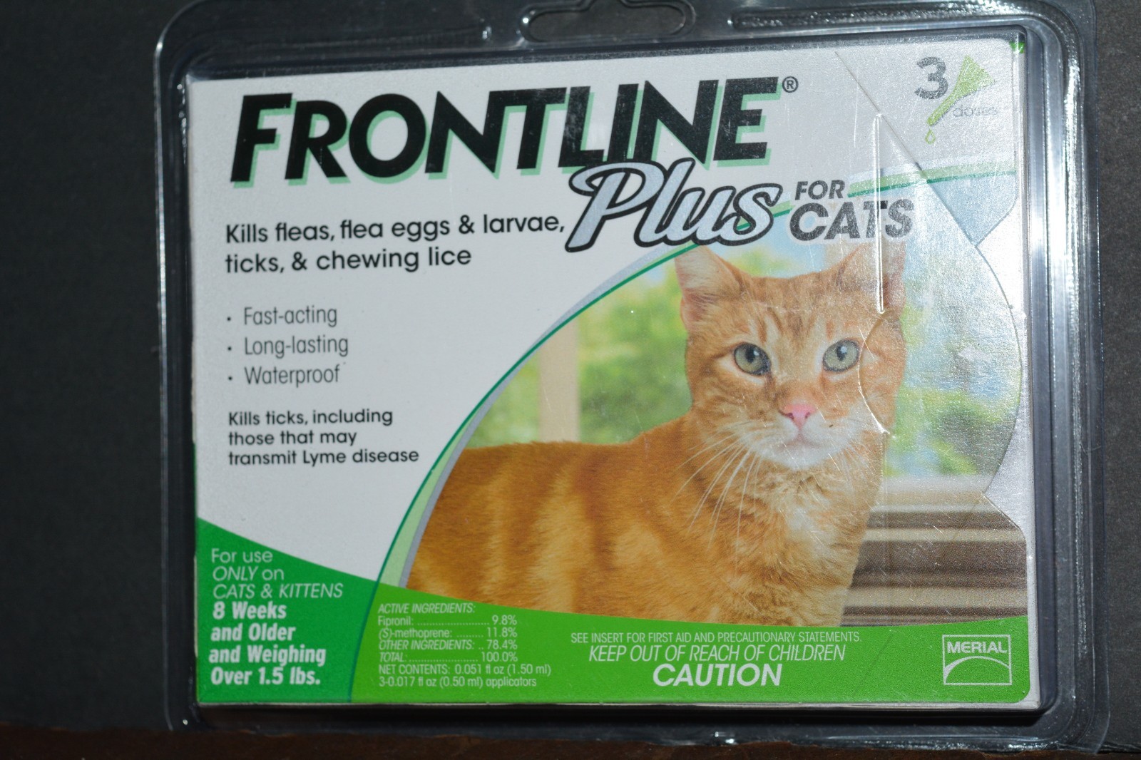 Frontline Plus For Cats ( 3 DOSES ) NEW