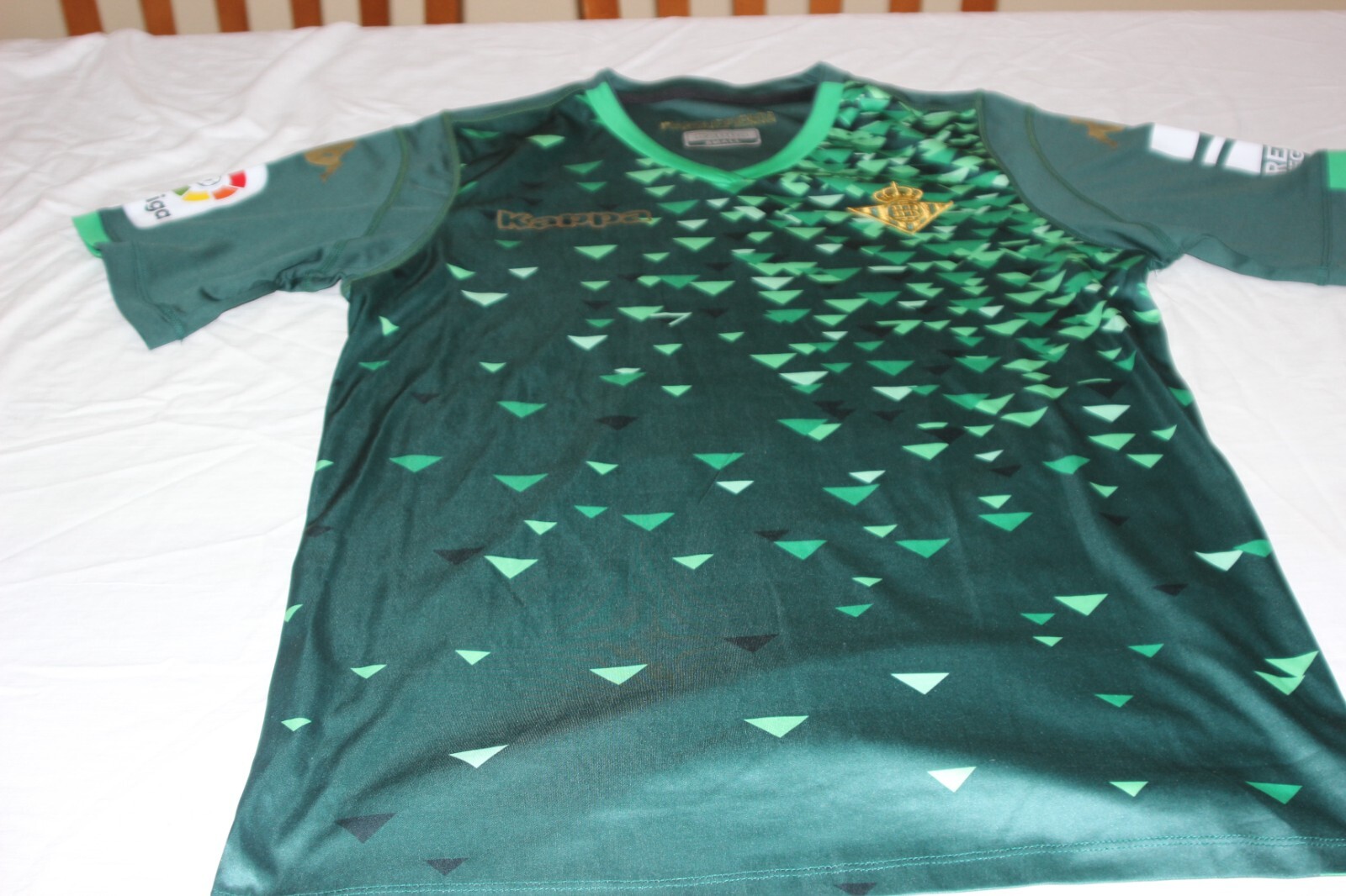 Real Betis Football Shirt By Kappa Size S Number 17 Joaquin