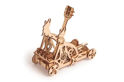 WOOD TRICK KIT MODELLO MECCANICO LEGNO 3D PUZZLE CATAPULTA CATAPULT  ART 19006