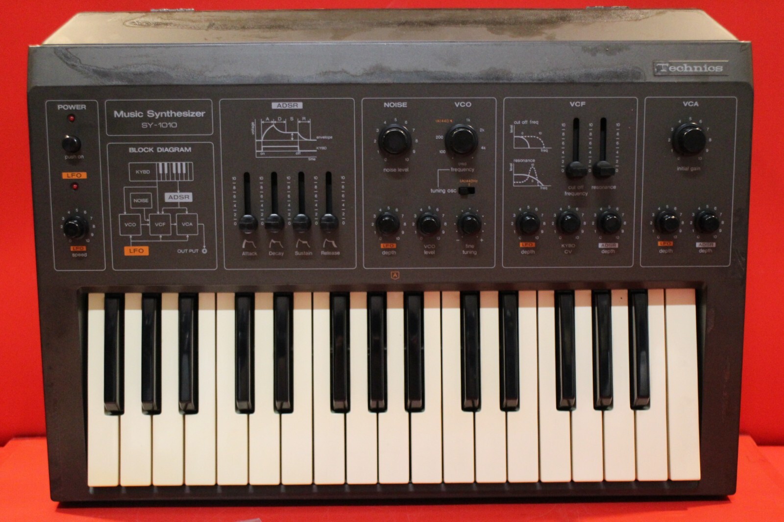 Technics アナログ シンセサイザー　 SY-1010 MATRIXSYNTH: Technics SY-1010 Analog Synthesizer w/ Japanese