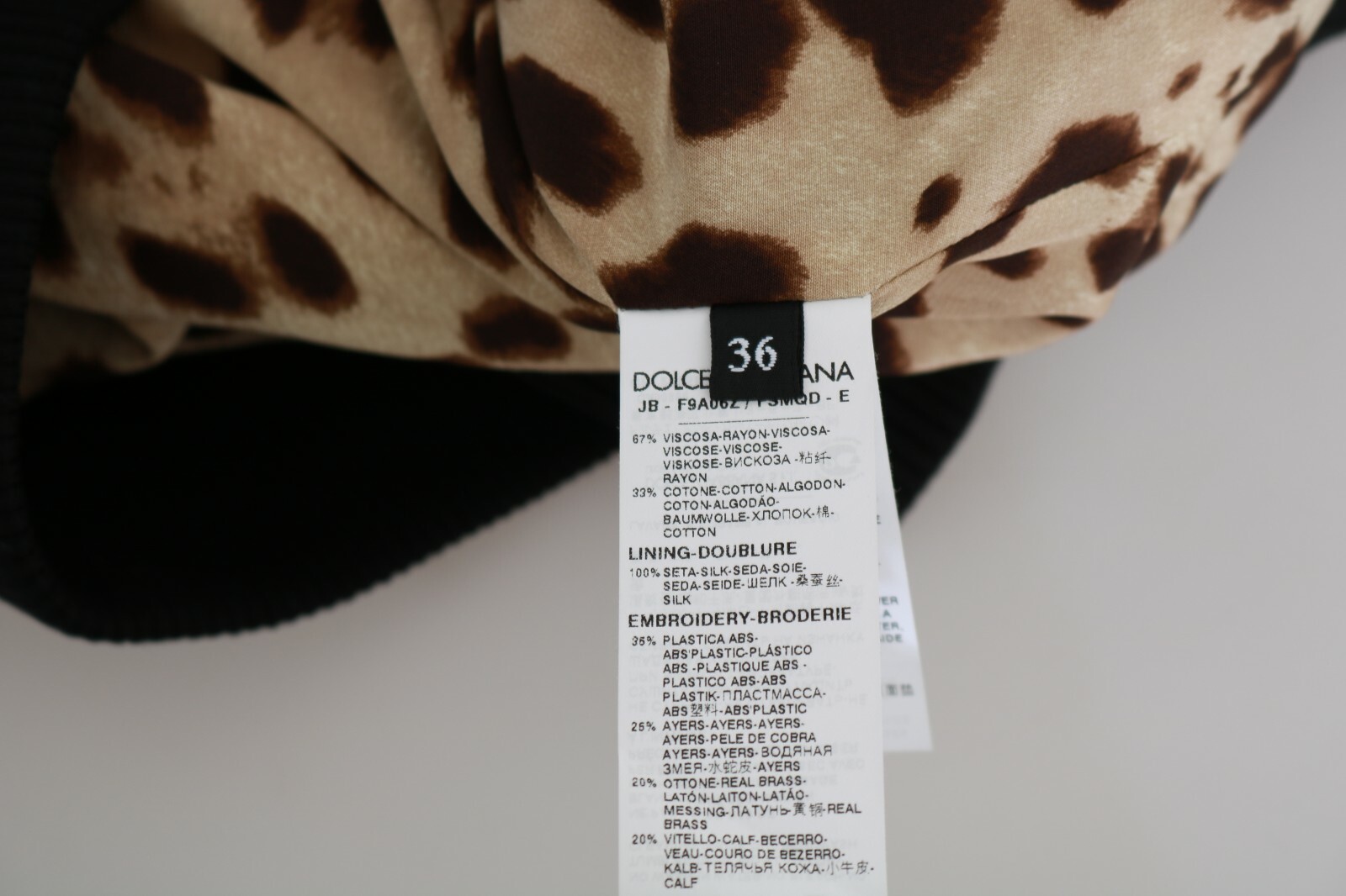Pre-owned Dolce & Gabbana Sweater Hooded Studded Ayers Leopard It36 / Us2 / S Rrp $2800 In Brown