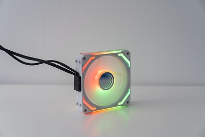 Cosmiq ARGB 120mm Modular Fan Daisy Chain for Computer PC Desktop Case Cooling