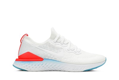 Nike Epic React Flyknit 2 'Blue Hero Bright Crimson' CJ7794-146 Men's Shoes