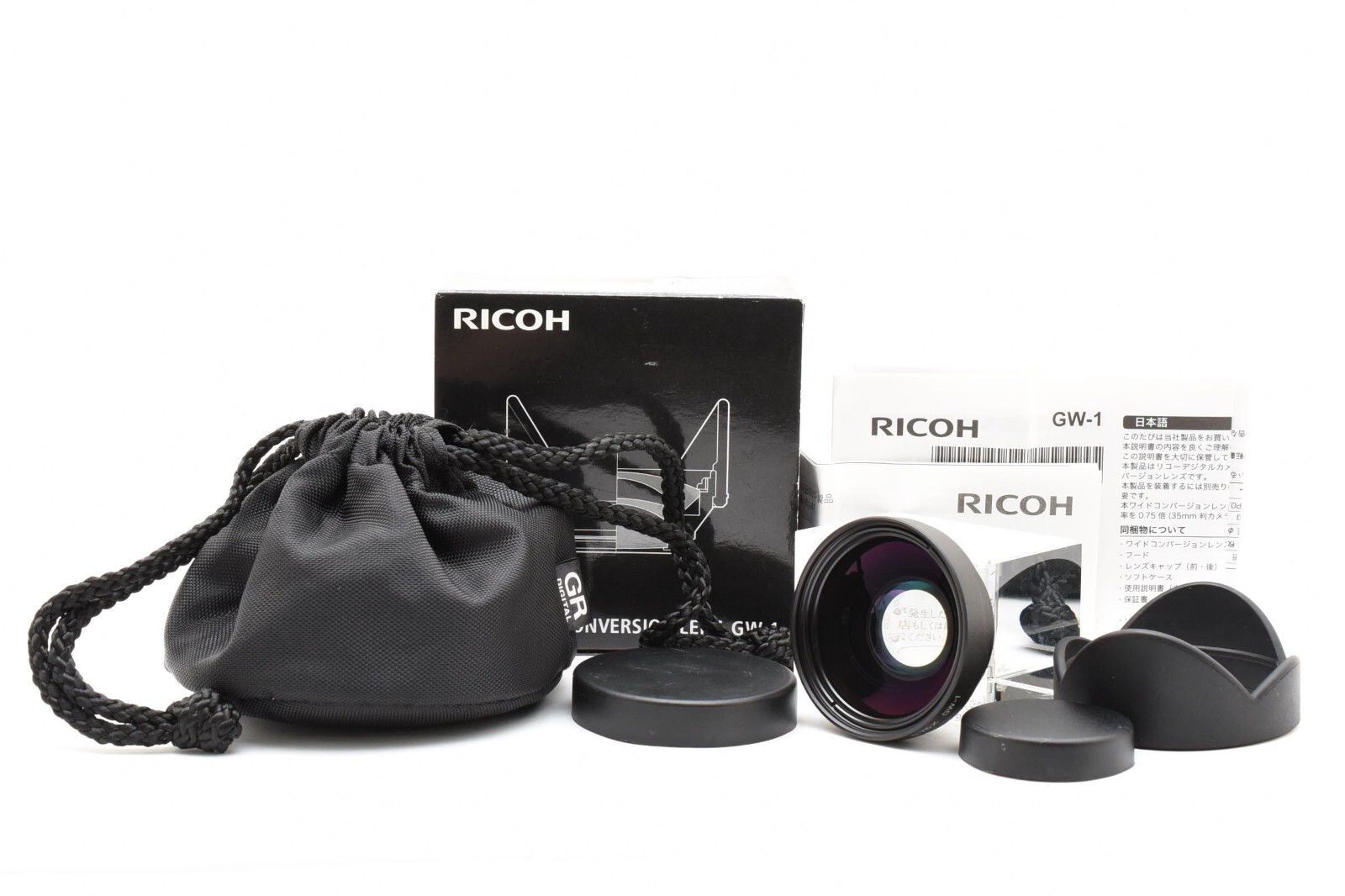 🚀🎁《TOP MINT in BOX》Ricoh GW-1 Wide Conversion Lens for