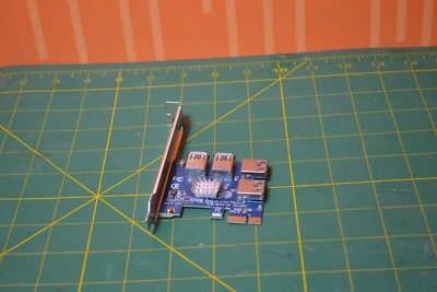 PCIE EUX1-04 1 to 4 Slots Riser Card Adapter USB 3.0 PCIE for BTC Mining