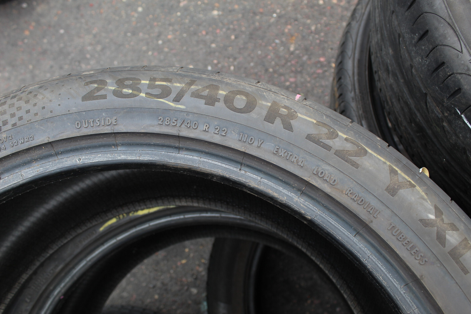 285 40 22 Continental, SC 6, XL, AO, 110Y, x2 A Pair, 5.0mm (f1_tyres) FO L2495