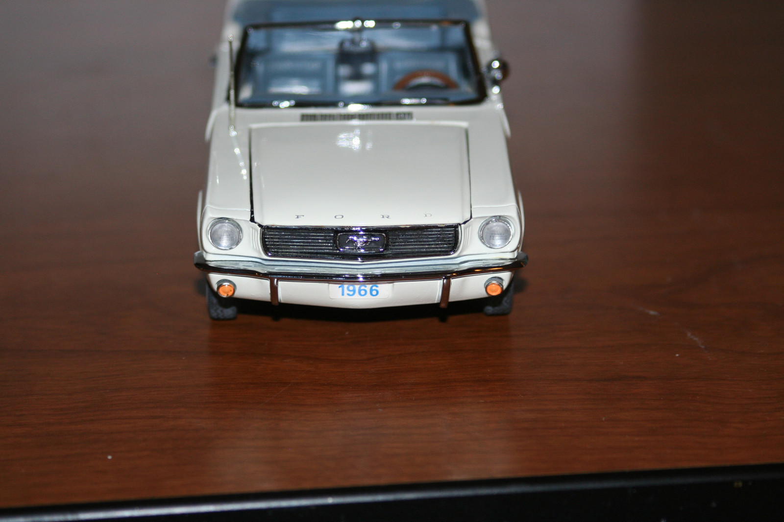 The danbury mint 1966 Ford Mustang Convertible White in Box.