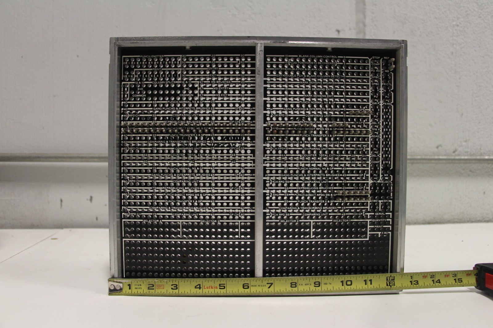 IBM Type 519 Reproducer Plugboard Patch Panel CAM