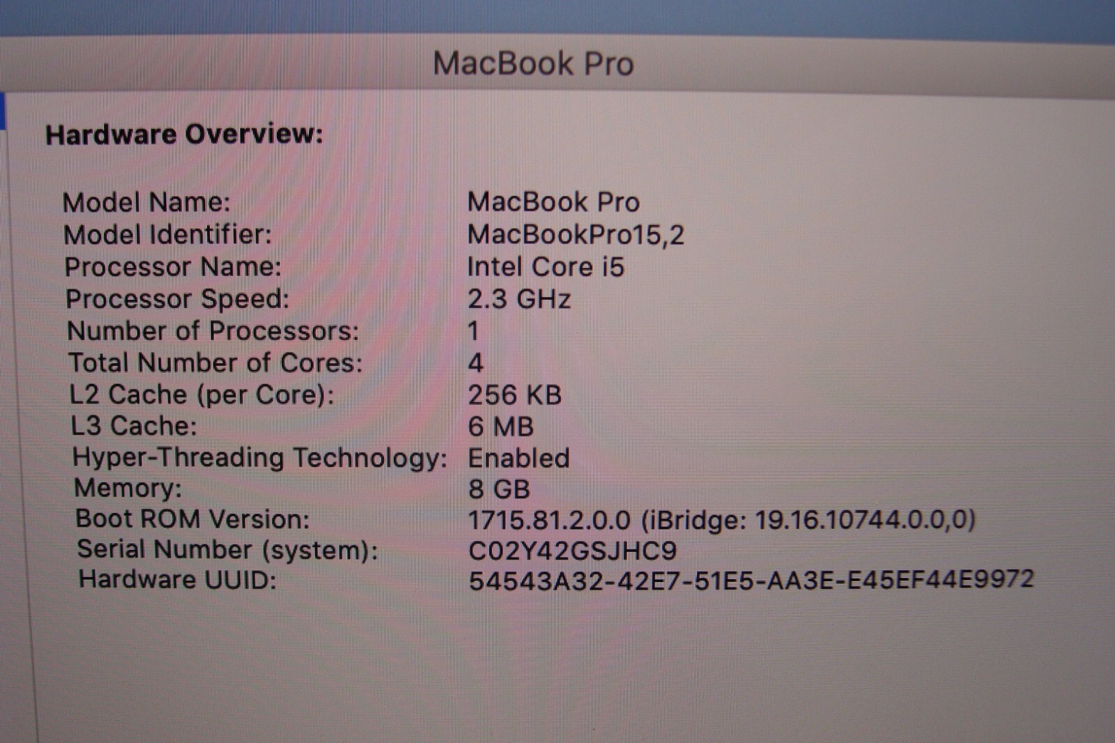 Apple MacBook Pro 13" (2018) i5-8259U 2.3GHz 8GB RAM 512GB SSD - Thumbnail 19