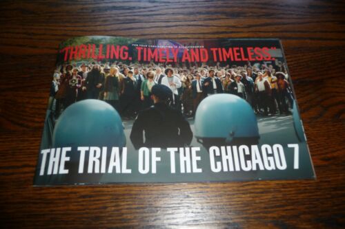 Rare Promo THE TRIAL OF THE CHICAGO 7 Pressbook Press Book Aaron Sorkin 2020