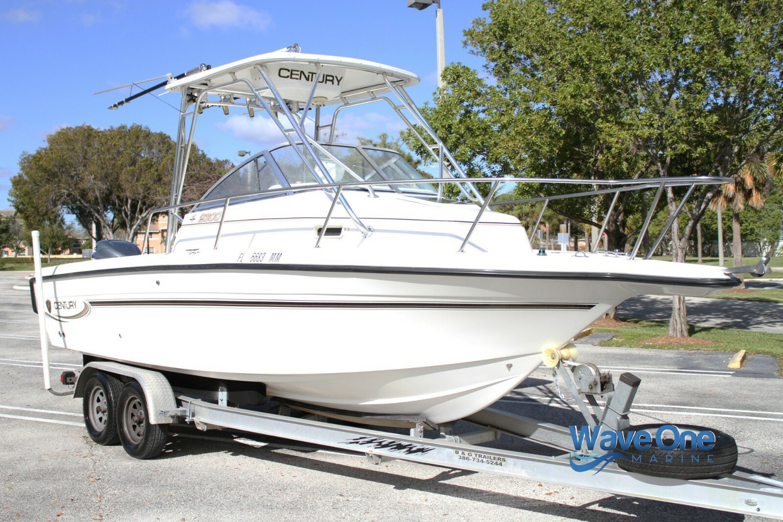 2003 Century 2300 Walk Around - Yamaha Power | Autopilot | Trailer | VIDEO