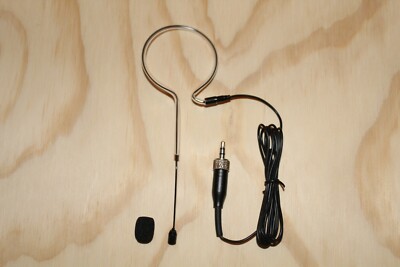 Black Single Ear Head Headset Mic Headworn Microphone for Sennheiser Wireless