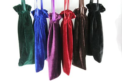 10pcs Large 8''x8'' Velvet Bags, Jewelry Wedding Party Gift, Drawstring Pouches