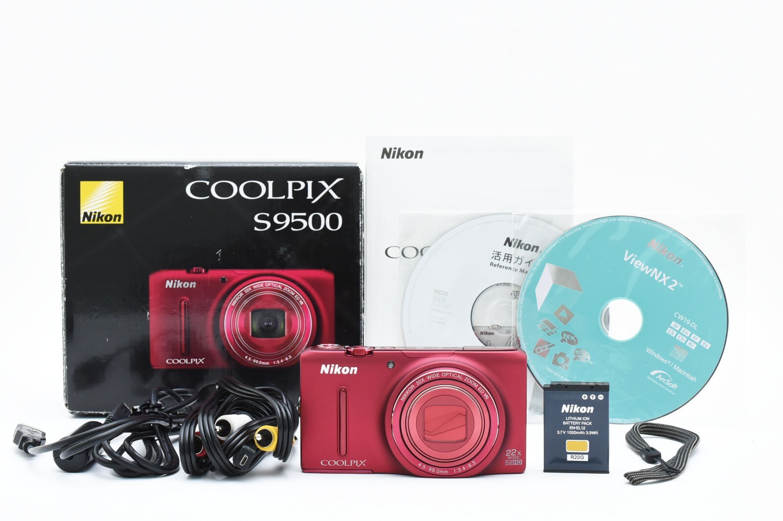 MINT] Nikon COOLPIX S9500 Red 18.1MP NIKKOR 22X Digital