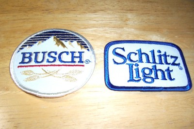 Busch Beer Patch & Schlitz Light Beer Patch New Never Used