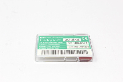 Henry Schein DKF 25/25 Stainless Steel K-Files, #25 25 MM Length