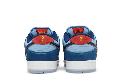Pre-owned Nike Why So Sad? X Dunk Low Sb 'the Predatory Bird' Dx5549-400 In Coastal Blue/speed Yellow/university Red