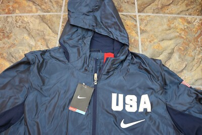 Nike Team Usa Olympics Rio Basketball Team Hooded Hyperlite Elite Jacket 2XL
