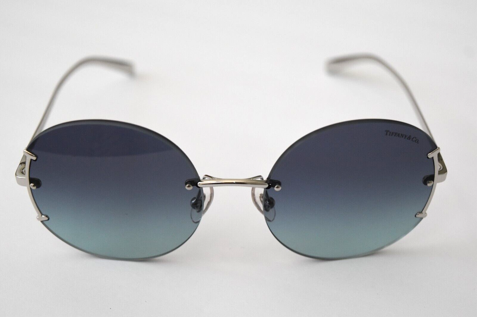 Tiffany & Co. Round Silver Blue TF3071 6001/9S 57-18-140