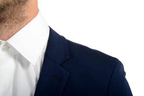 Pre-owned Hugo Boss "anfred/heiron192j" Men's Blue Extra Slim Stretch Two Button Suit