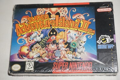 Super Adventure Island II 2 (Super Nintendo SNES) NEW in Box Factory Sealed