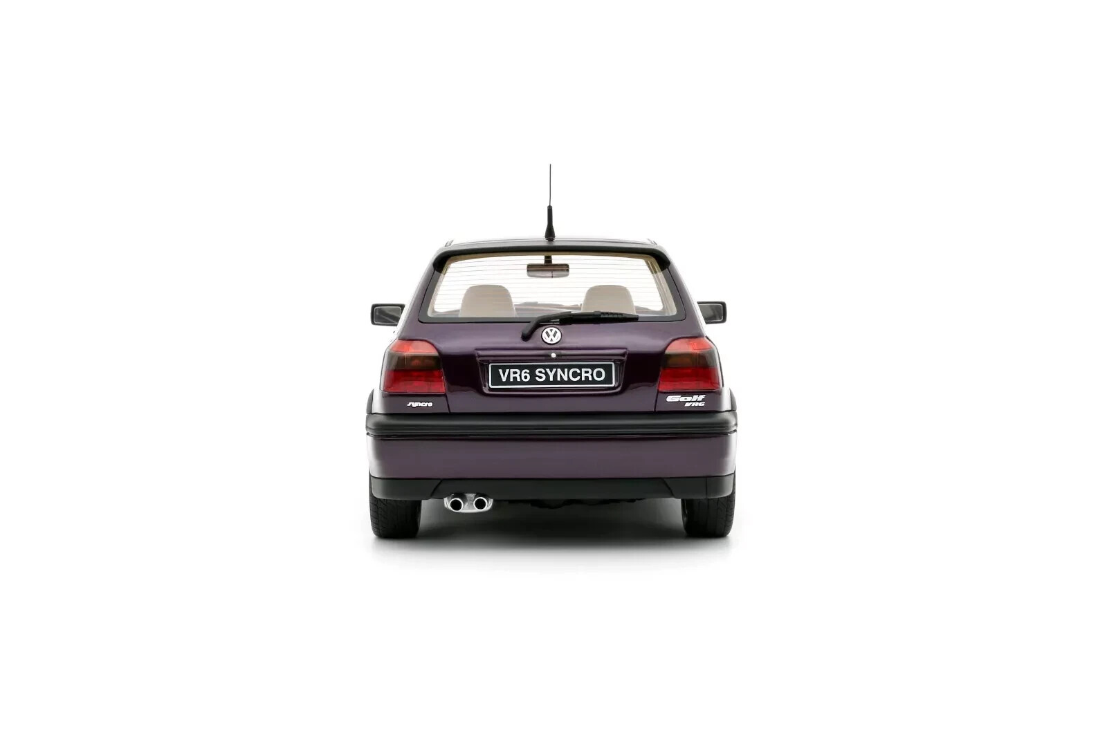 Volkswagen Golf ブラック ミニカー　VR6 1/18 Volkswagen Golf III VR6 Syncro Dark Purple 1995 Resin