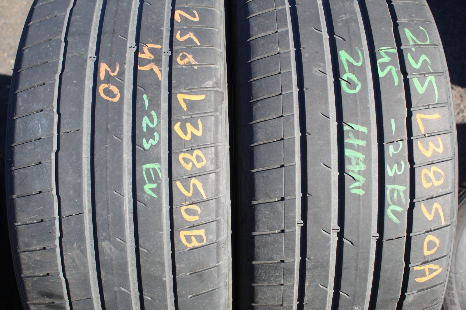 255 45 20 Hankook, Ventus S1 Evo 3, EV, 99V, x2 A Pair 5.5mm (F1_tyres) L3850