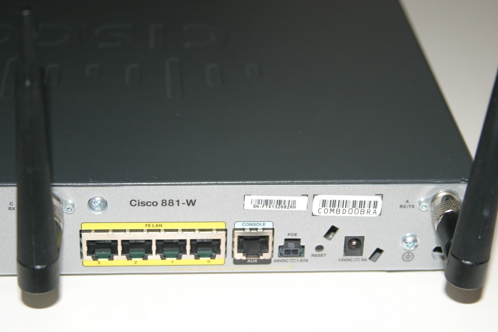 Cisco 881W 4-Port 10/100 Wireless N Router (C881W-GN-A-K9)