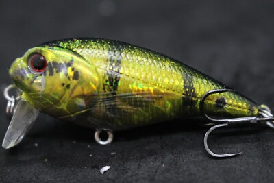 Crankbait Hard Bait Fishing Lures wLure 2 1/4 inch Surface Waker Lifelike HC655