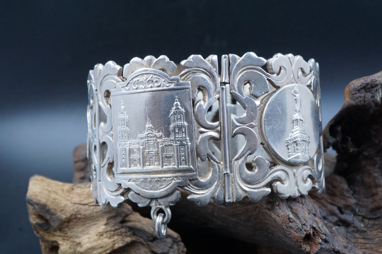 1940s PAT # 7149 MEXICO Sterling Silver 5 EMBLEMATIC MEXICO