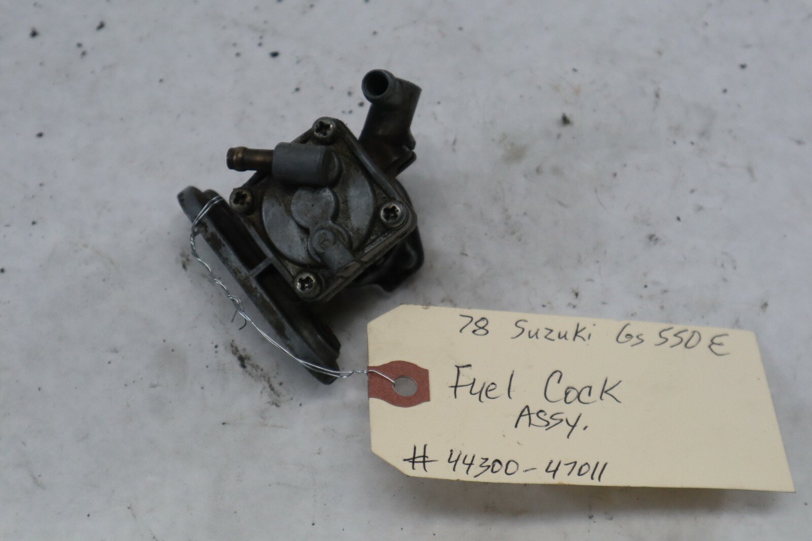 OEM Suzuki Motorcycle Fuel Cock Petcock 1978 GS550 44300
