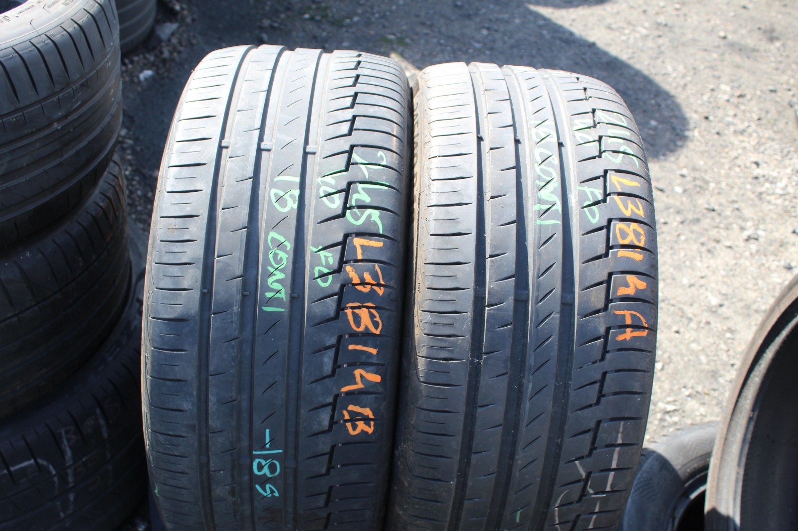 245 40 18 Continental, PC 6, XL, 97Y, x2 A Pair 6.5mm (F1_tyres) FO L3814