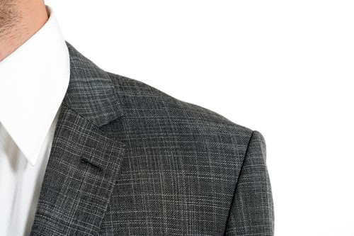 Pre-owned Hugo Boss "hutson4/gander1" Wool Multi-color Checkered Men's Suit Sz 42l 44r In Multicolor