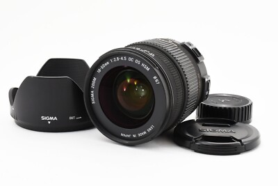 Sigma DC 18-50mm F/2.8-4.5 OS HSM Lens w/Hood For Nikon Tested Exc+++ #2184488