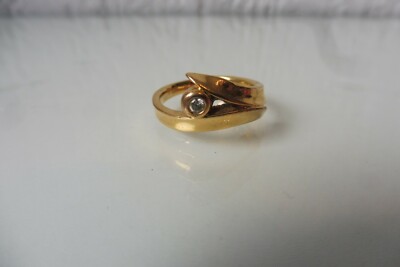 Belle Bague, Plaqué Or, Pierre Lang Gr. 55 (7