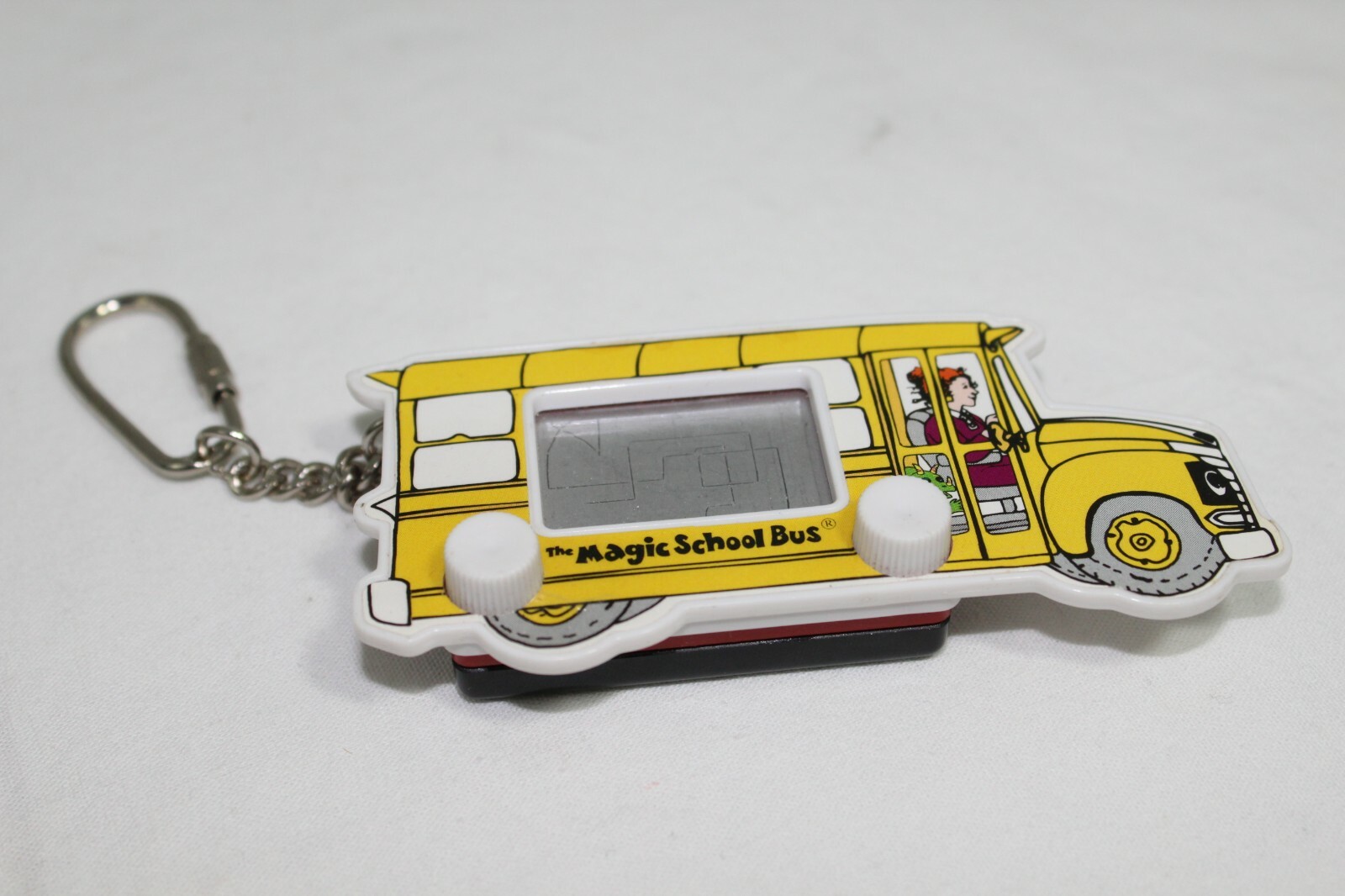 Vintage 1996 Magic School Bus Etch-a-Sketch Key Chain Toy Scholastic Books