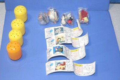 DISNEY Choco Egg Jake, Wilbur ,Pablo , Pedro 4 Figure Set Furuta 019,020,022,043