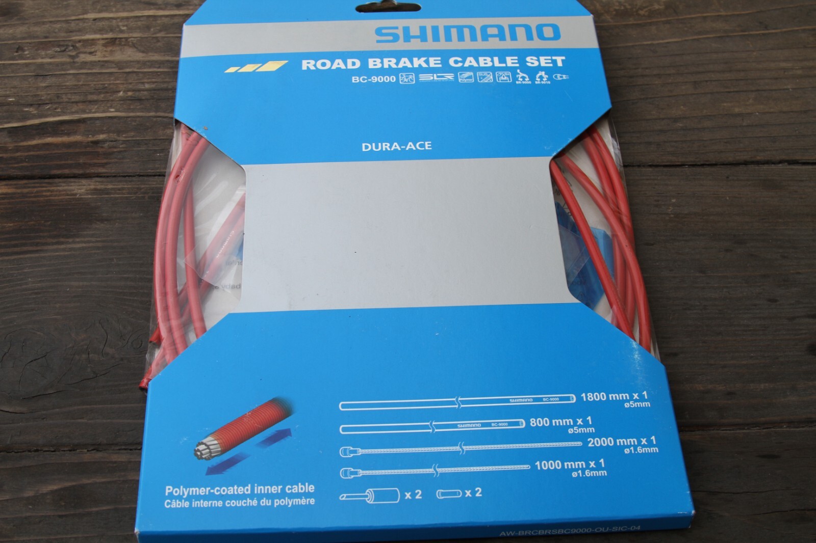 Shimano Dura Ace BC-9000 brake cable set NEW red | eBay Shimano Dura Ace BC-9000 brake cable set NEW red | eBay