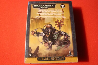 Games Workshop Warhammer 40k Orks Big Mek with Shokk Attack Gun Finecast Ork New