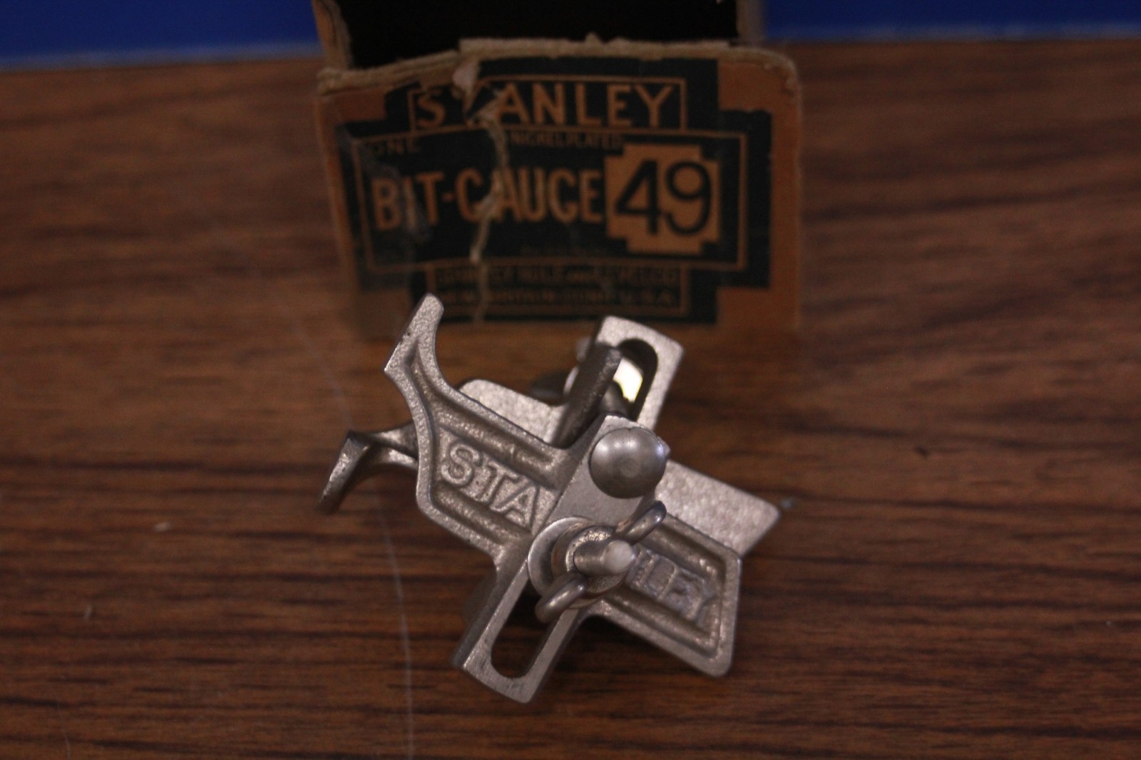 STANLEY ジャグ Vintage Stanley No. 49 Auger Bit Drill Depth Stop Gauge