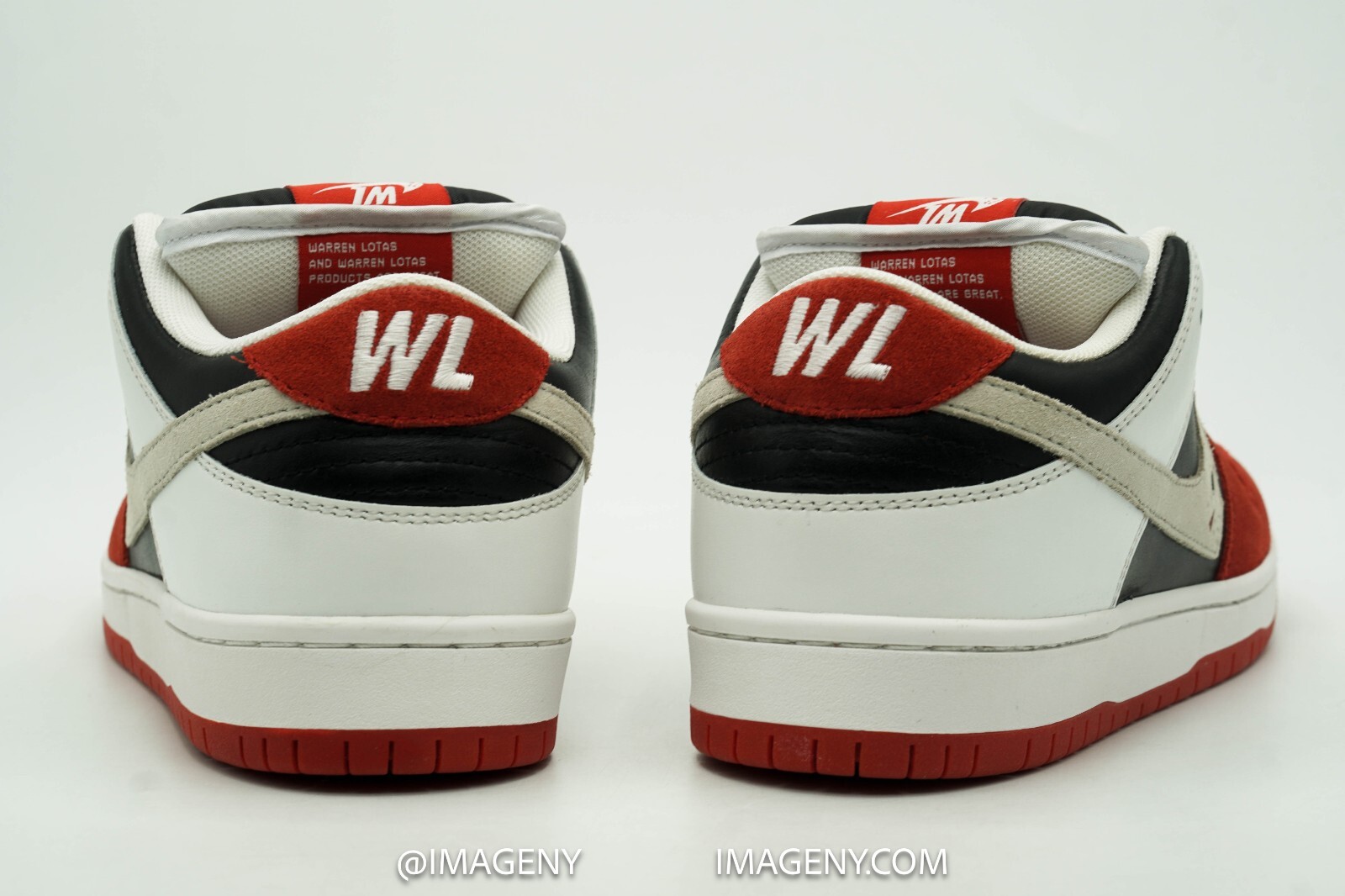 Pre-owned Warren Lotas Dunk Jason Vorhee Shoe Size 8.5 Severed Head Red Alpine White In Multicolor